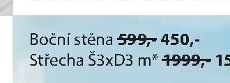 Boční stěna (přístřešek FAABORG)