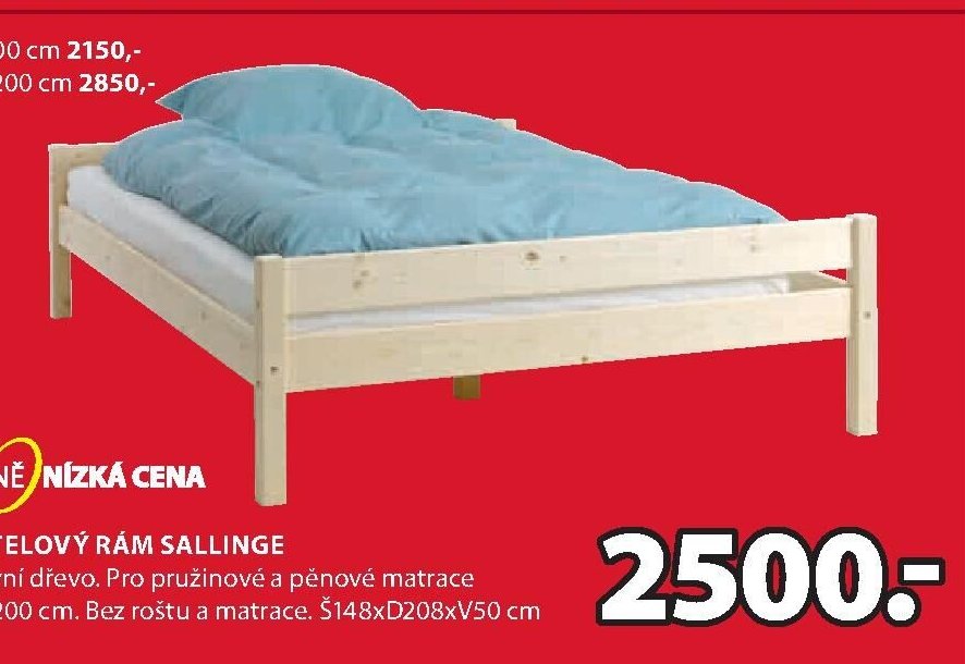 POSTELOVÝ RÁM SALLINGE
