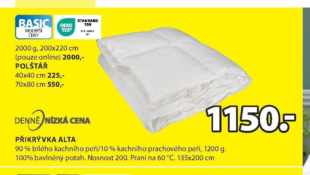 BASIC PŘIKRÝVKA ALTA