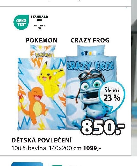 Dětské povlečení Pokemon