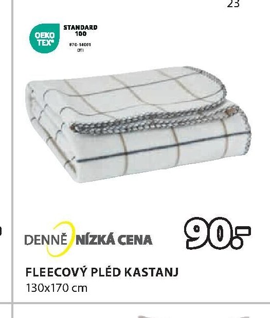 FLEECOVÝ PLÉD KASTANJ