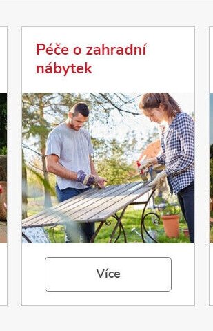 Péče o zahradní nábytek