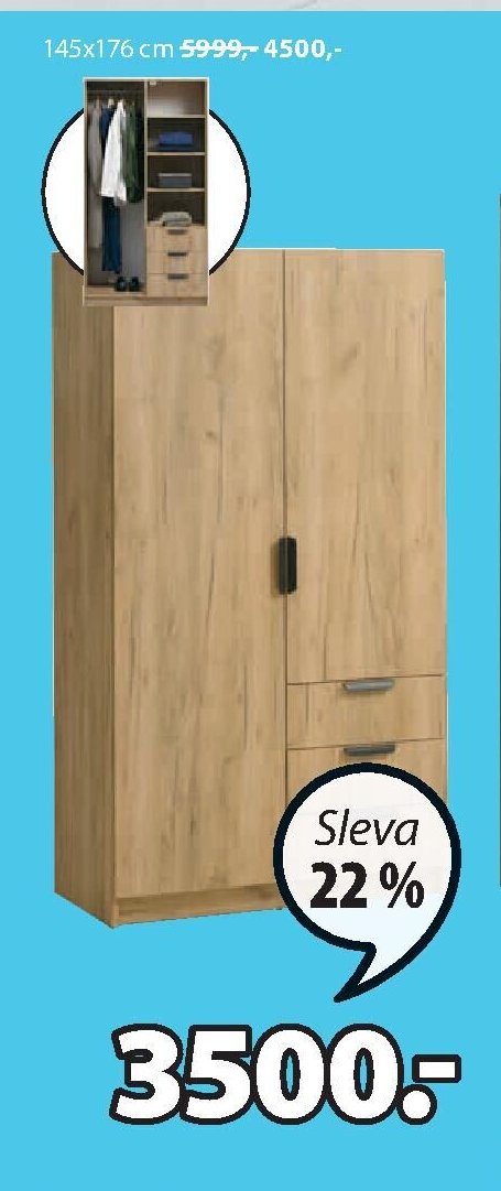 Šatní skříň JENSLEV