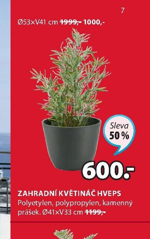 Zahradní květináč HVEPS