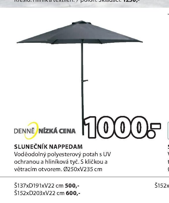 Slunečník NAPPEDAM