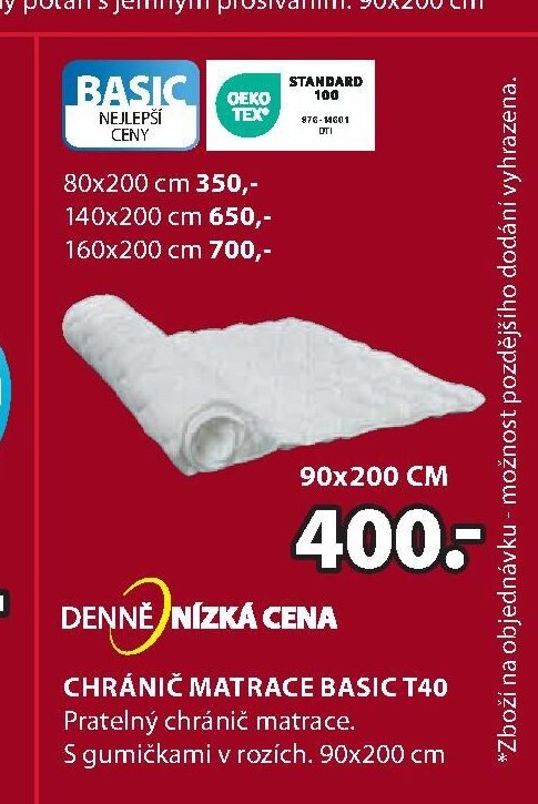 CHRÁNIČ MATRACE BASIC T40