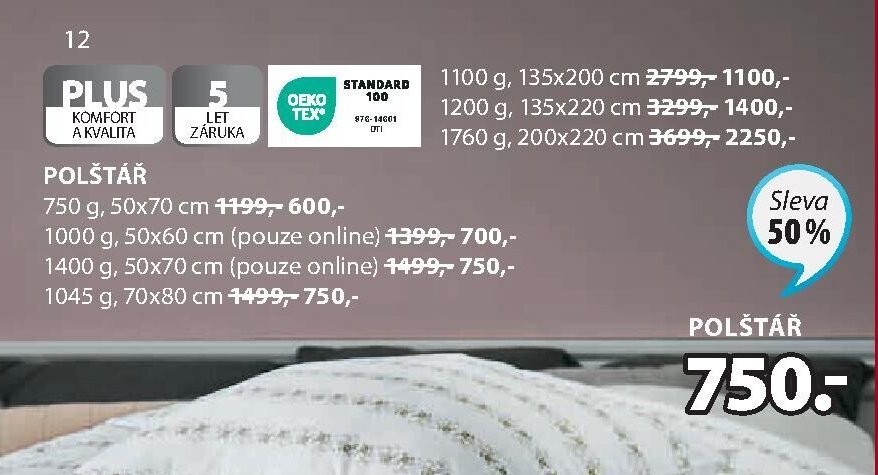 PLUS Polštář