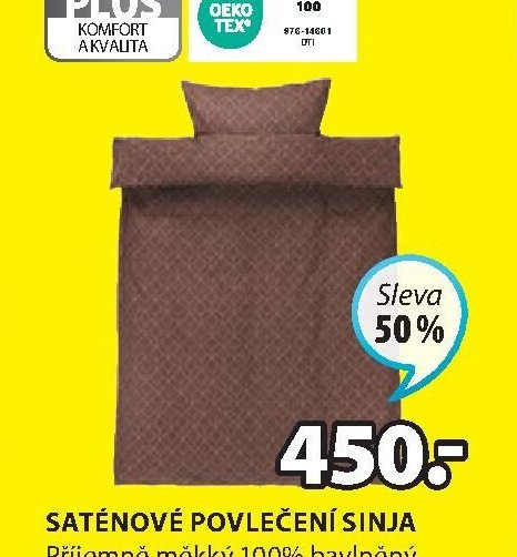 Saténové povlečení Sinja