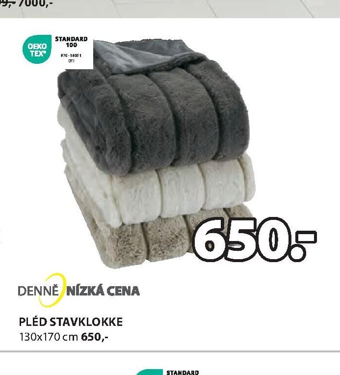 PLÉD STAVKLOKKE
