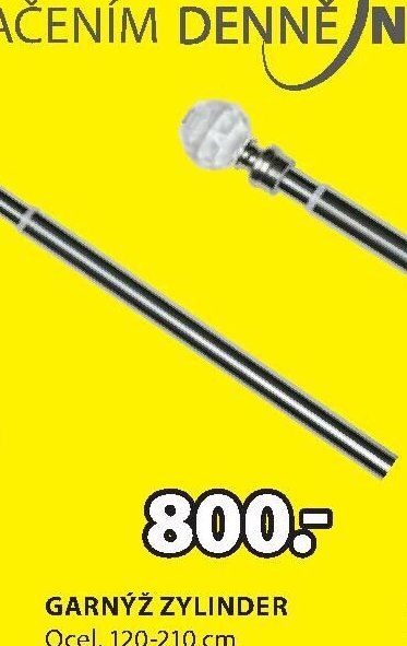 GARNÝŽ ZYLINDER 120-210 cm