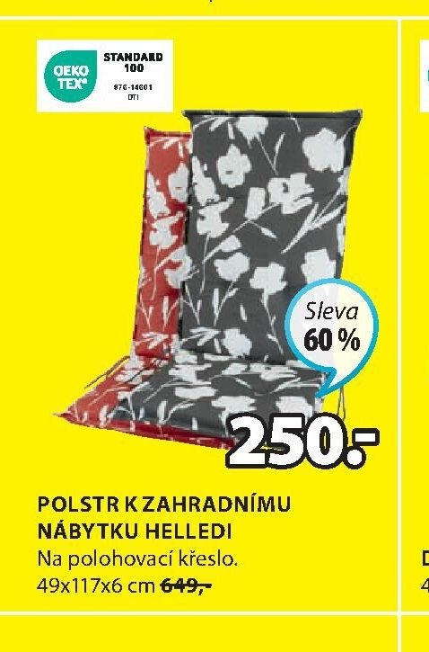 Polstr k zahradnímu nábytku HELLEDI