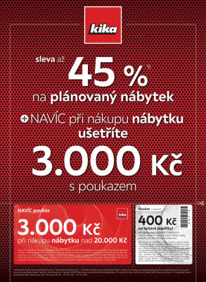 akční leták Kika nábytek 24.4.2023-7.5.2023