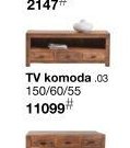 Stylový masivní nábytek GURU TV komoda .03