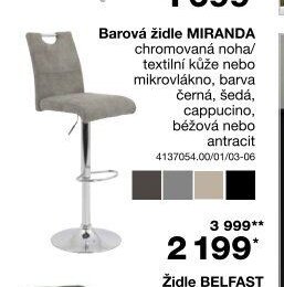 Barová židle MIRANDA