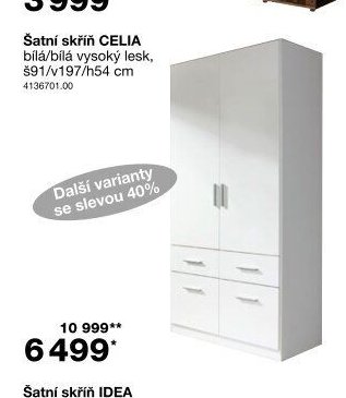 Šatní skříň CELIA