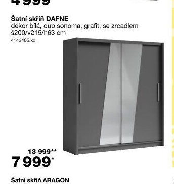 Šatní skříň DAFNE