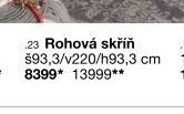 Rohová skříň