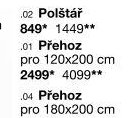 Přehoz pro 120x200 cm