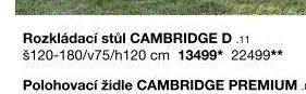 Rozkládací stůl CAMBRIDGE D