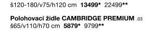 Polohovací židle CAMBRIDGE PREMIUM