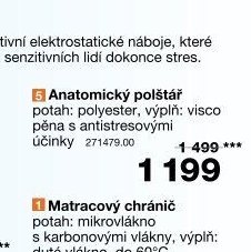 Anatomický polštář