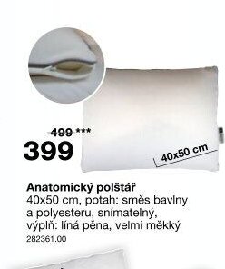 Anatomický polštář