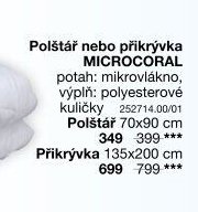 Polštář nebo přikrývka MICROCORAL