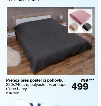 Přehoz přes postel či pohovku