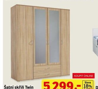 Šatní skříň Twin