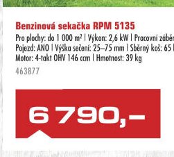 Benzínová sekačka RPM 5135