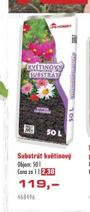Substrát květinový