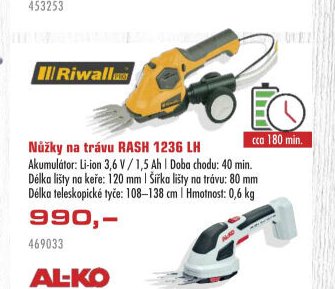 Nůžky na trávu RASH 1236 LH