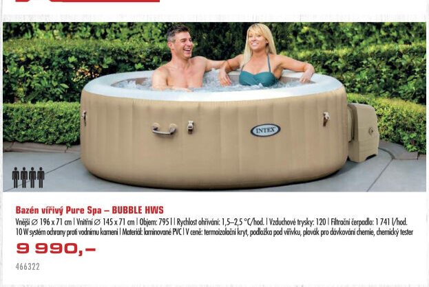 Bazén vířivý Pure Spa – BUBBLE HWS