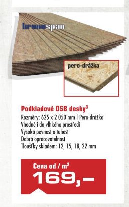 Podkladové OSB desky