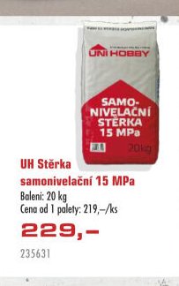 UH Stěrka samonivelační 15 MPa