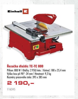 Řezačka dlaždic TC-TC 800