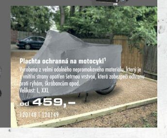 Plachta ochranná na motocykl