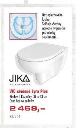 WC závěsné Lyra Plus