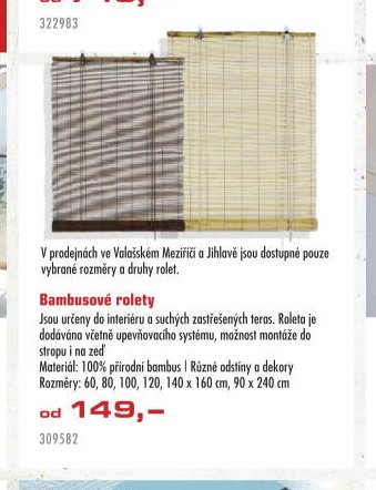 Bambusové rolety