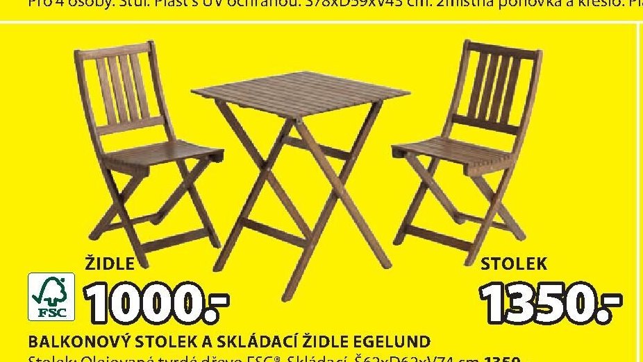 BALKONOVÝ STOLEK EGELUND