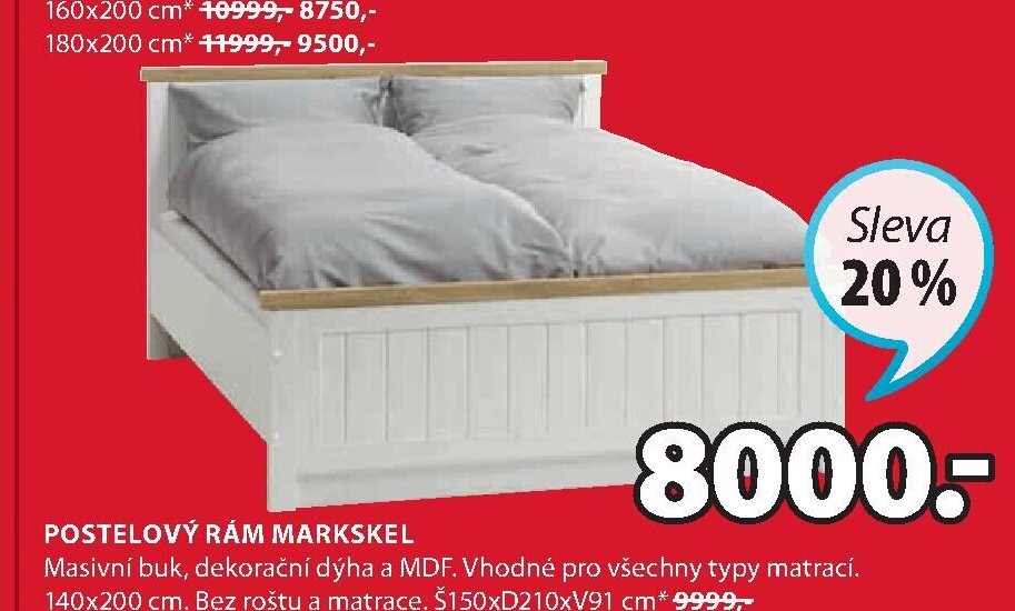 Postelový rám MARKSKEL