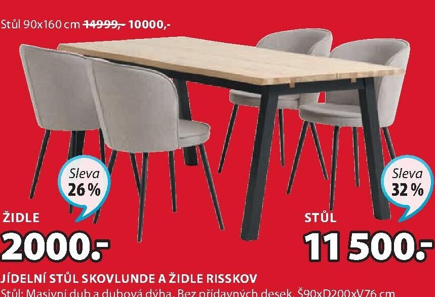 JÍDELNÍ STŮL SKOVLUNDE