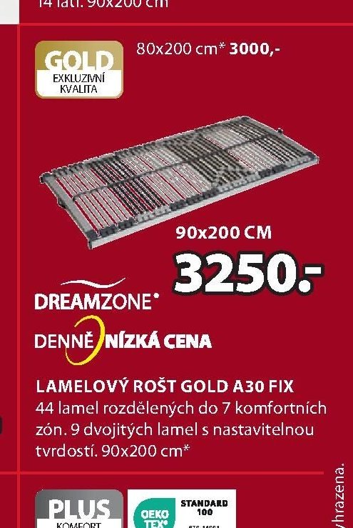 Lamelový rošt GOLD A30 FIX