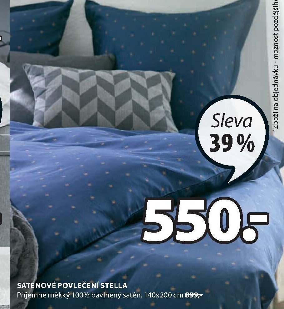 Saténové povlečení Stella