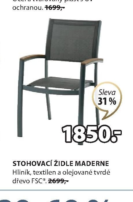 STOHOVACÍ ŽIDLE MADERNE