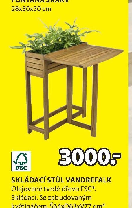 SKLÁDACÍ STŮL VANDREFALK