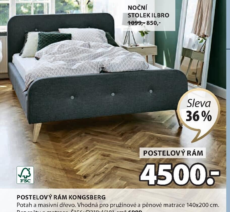POSTELOVÝ RÁM KONGSBERG