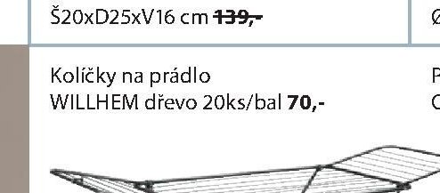Količky na prádlo Willhem