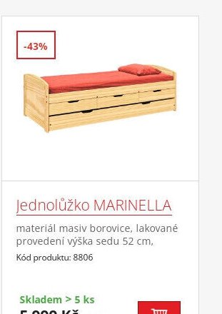 Jednolůžko MARINELLA