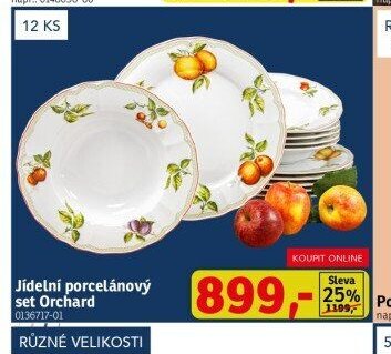 Jídelní porcelánový set Orchard